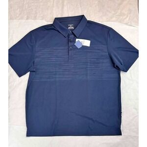 Classic Polished Athletic Lightweight Performance Gradual Polo Navy Mens XXL
